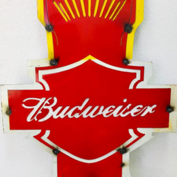 Budweiser Bottle Opener 34" H x 18" L