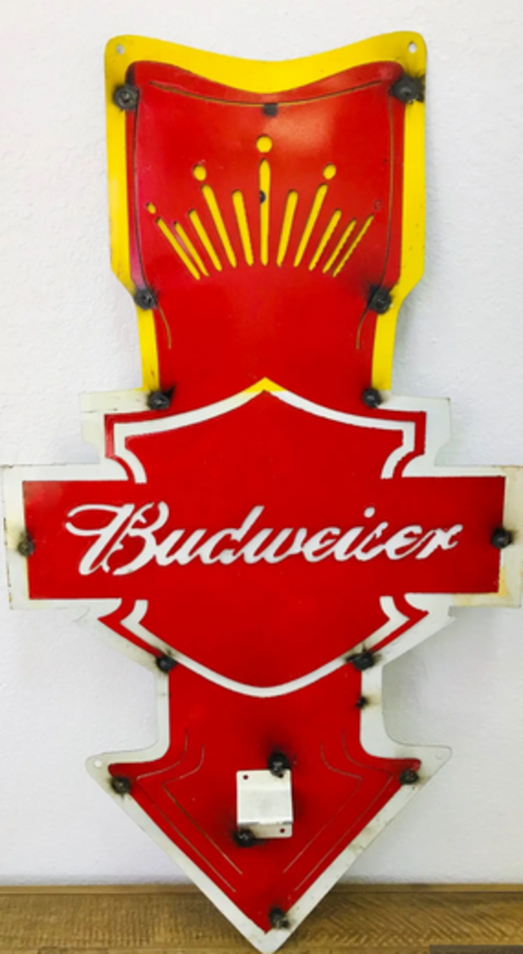 Budweiser Bottle Opener 34" H x 18" L
