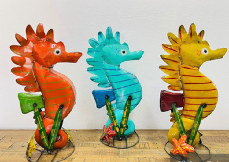 Small Seahorse - Asstd. Colors 25" H x 13" L