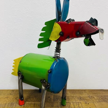 Tin Crazy Horse - Donkey 24" H x 32" L