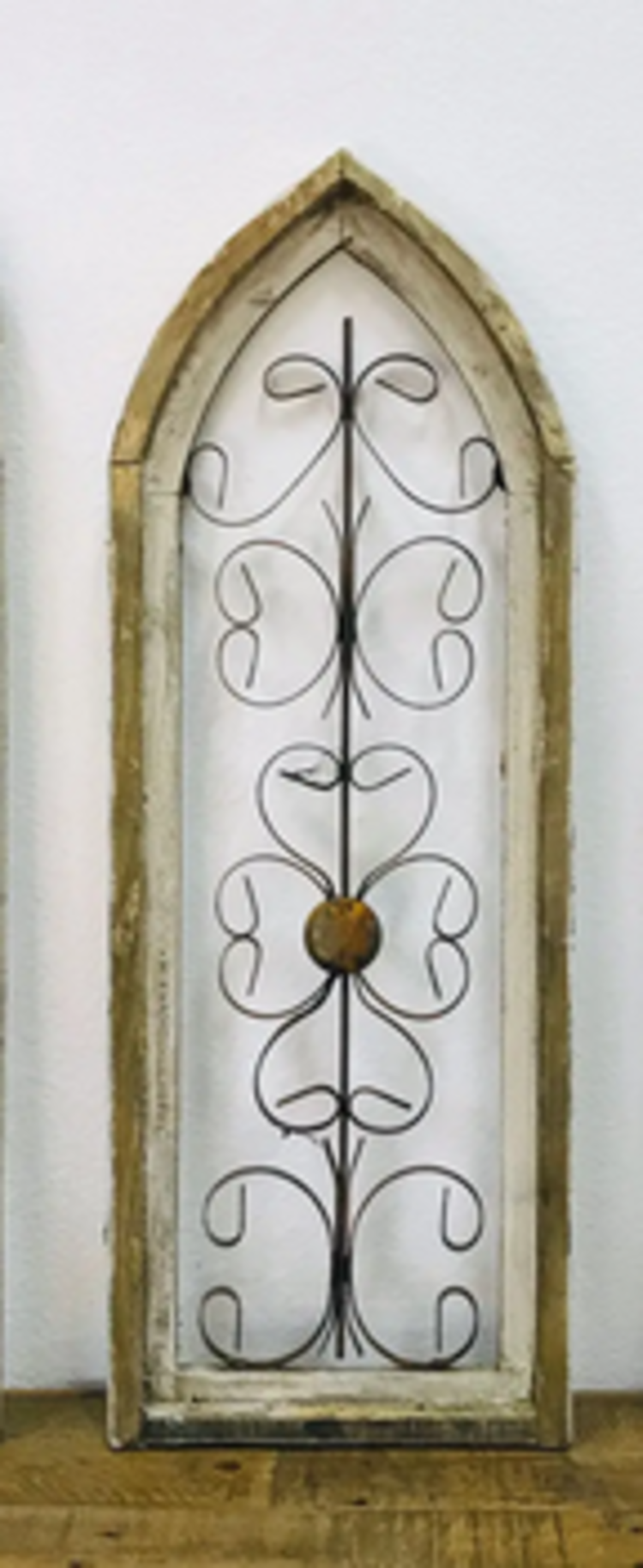 White Messina Window MD 33" H x 12" L x 1.5" W.