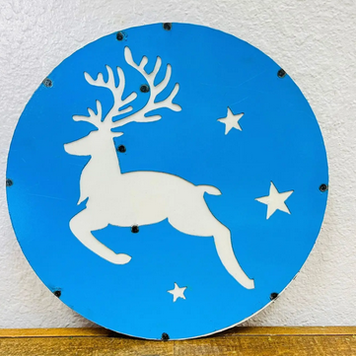 10" Reindeer Screen