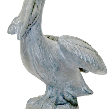 Pelican with Fish 20"h x 10"w x 16"d (Shown Finished; Sold Unfinished)