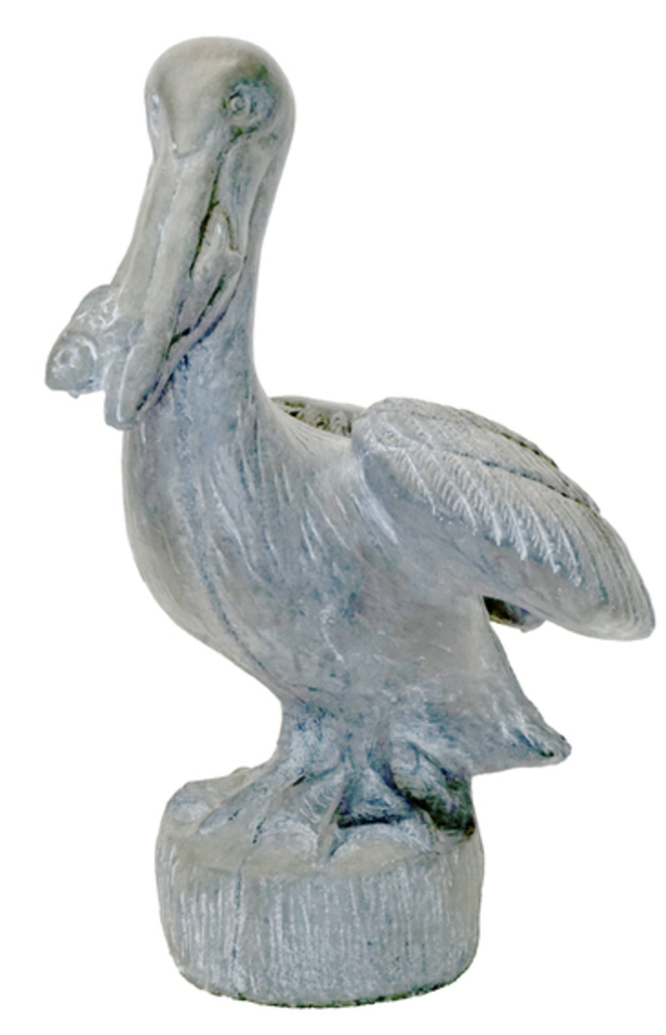 Pelican with Fish 20"h x 10"w x 16"d (Shown Finished; Sold Unfinished)