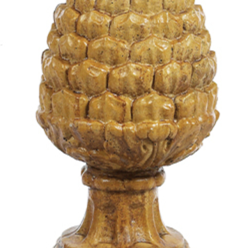 Large Pinecone pineapple acorn 21"h x 10"dia (Shown Finished; Sold Unfinished)