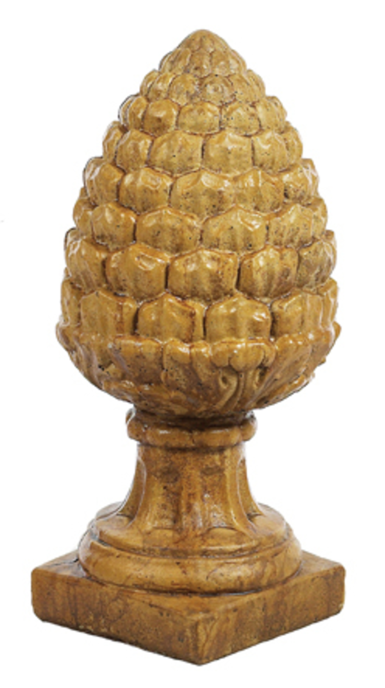 Large Pinecone pineapple acorn 21"h x 10"dia (Shown Finished; Sold Unfinished)