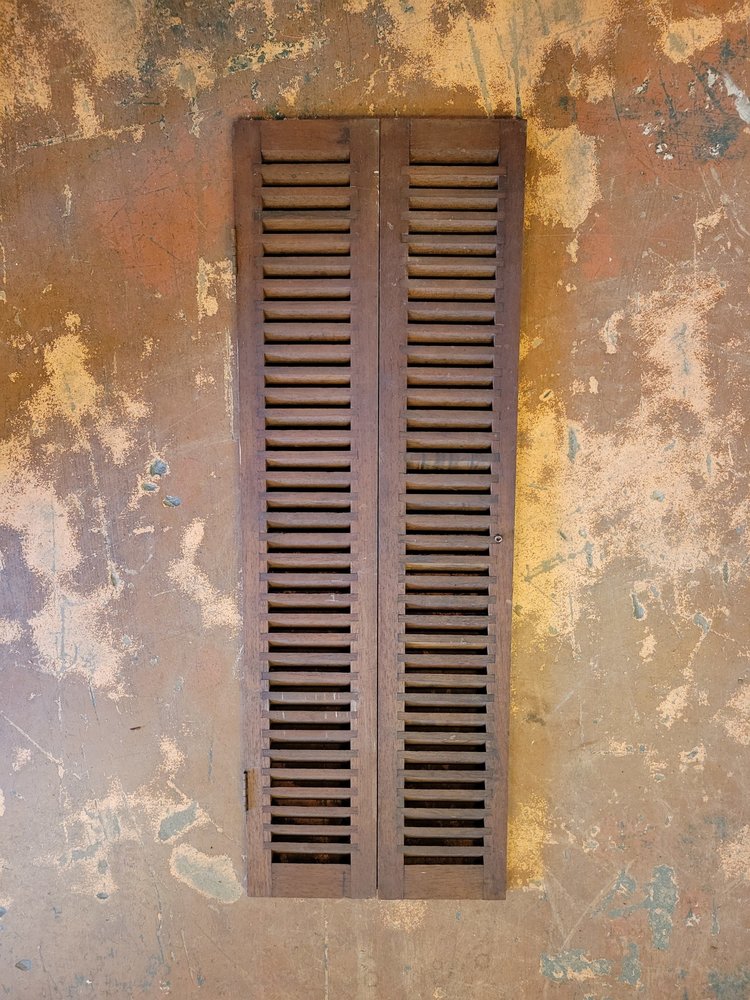 Wood bi fold shutter 38" long