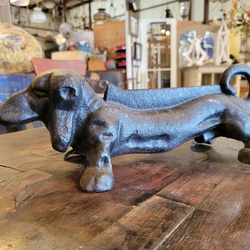 Iron Dachshund Shoe Scraper