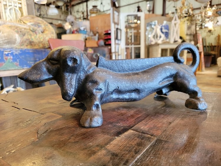 Iron Dachshund Shoe Scraper
