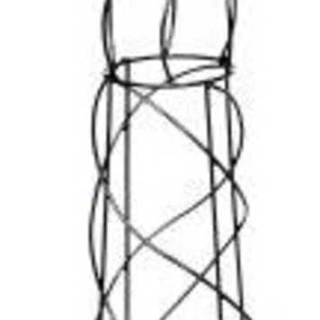 Sm Spiral Topiary with Ball 26.5"H x 9"D