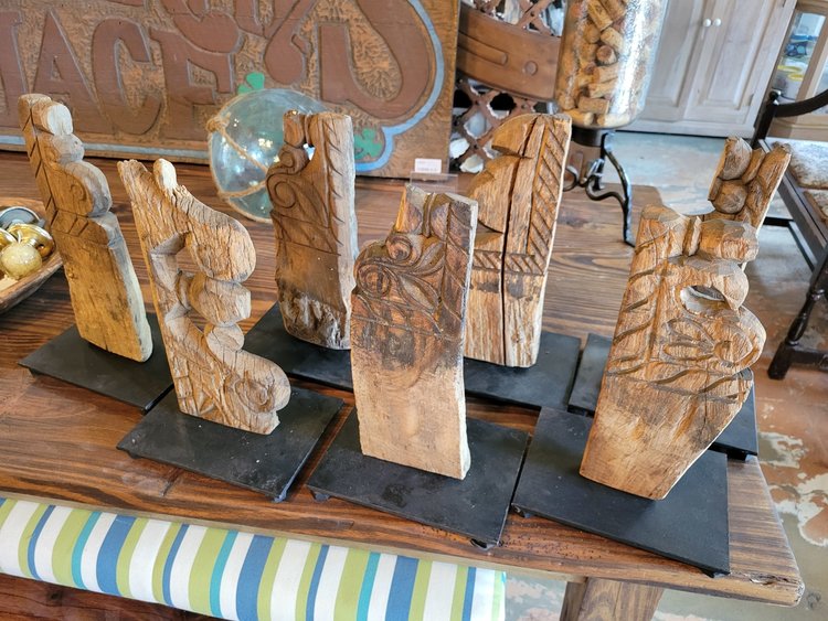 Architectural Carving w/ Base 13" tall Assorted