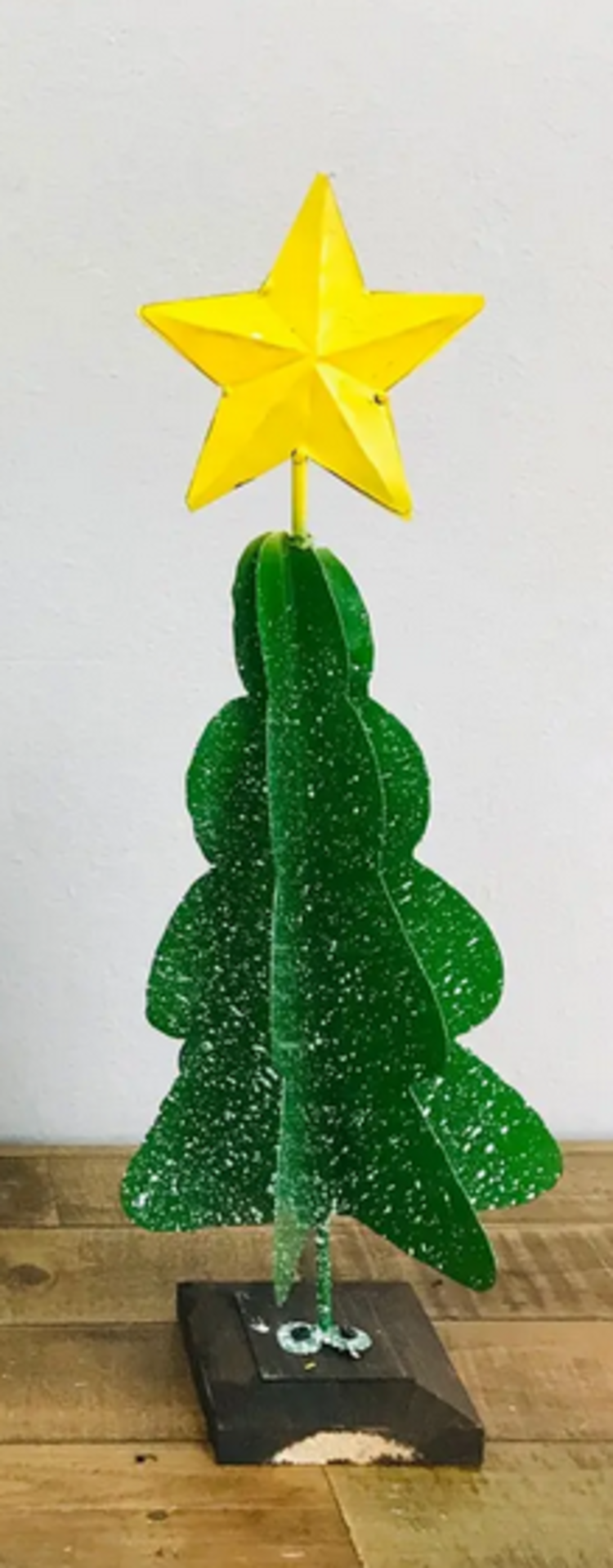 Green Splashed Christmas Tree SM - 18.5" H x 7" L