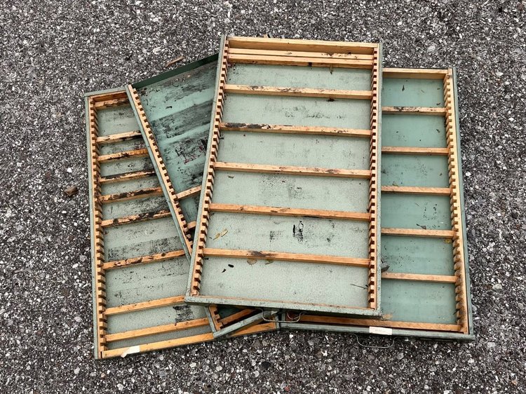 Print Block Metal Tray 13.5" X 22.75"