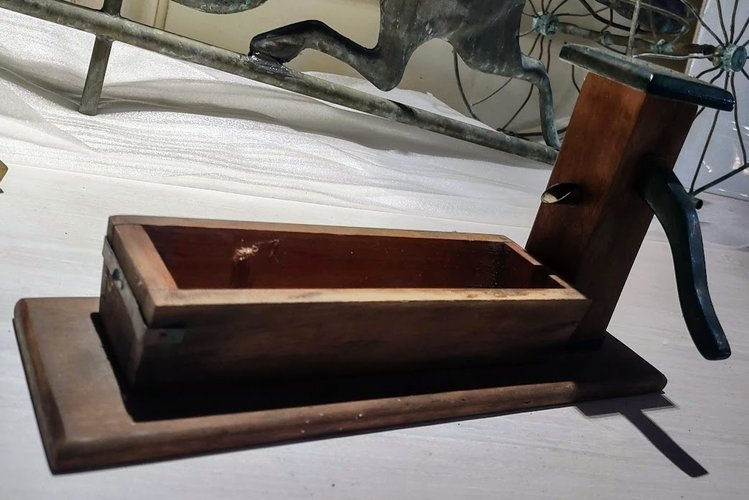 Sale Vintage Nut/Dish Bowl - Handcrafted Wooden Hand Pump