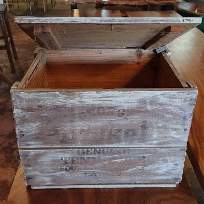 Wooden Advertising Whiskey Crate