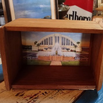Sale Cigar Box with One Vintage Postcard