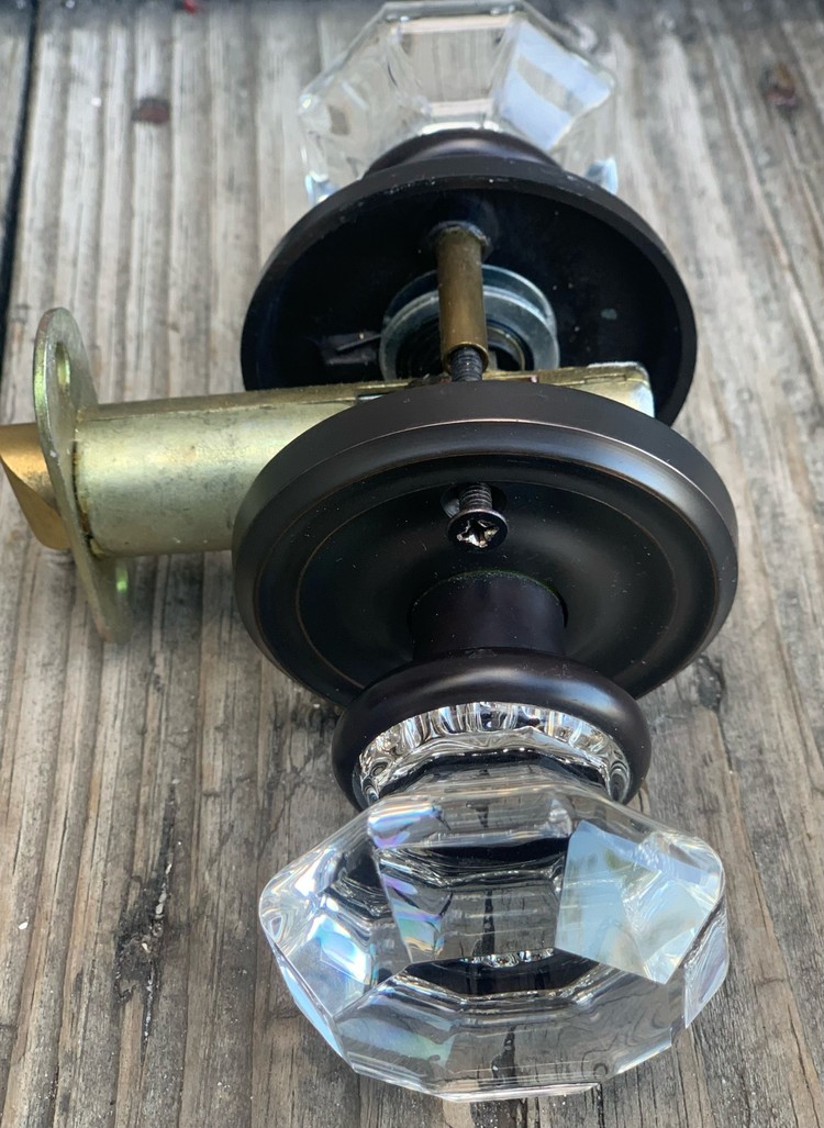 Crystal door knob set