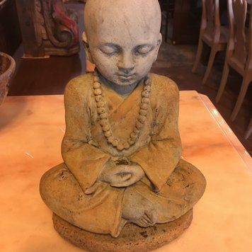 Small Monk w/ Beads 10" Tall