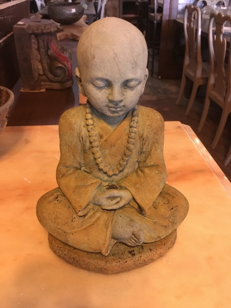 Small Monk w/ Beads 10" Tall