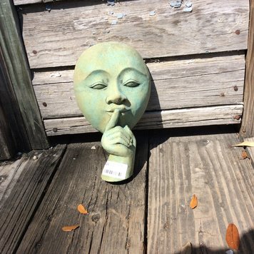 Whispering Face 10" tall