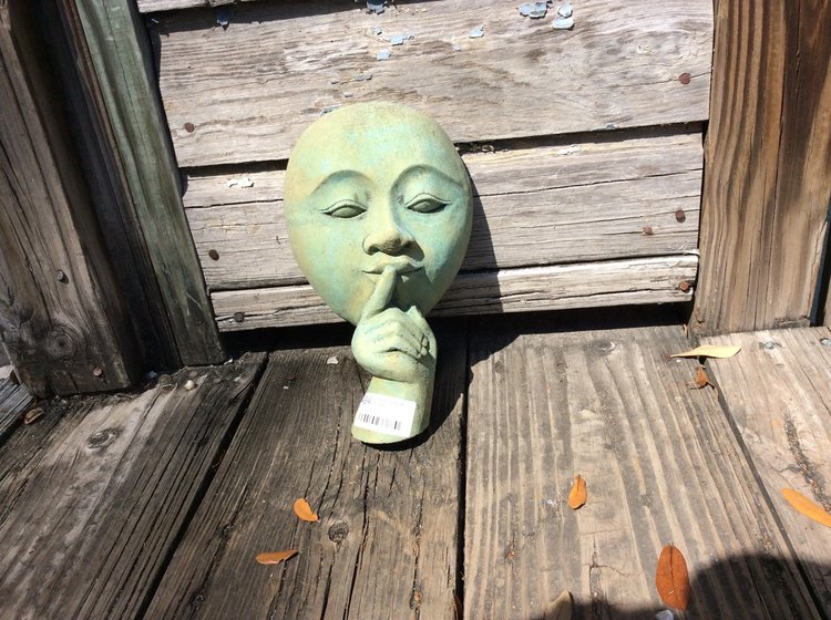 Whispering Face 10" tall