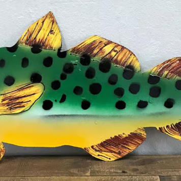 Fish 10" H x 24" L