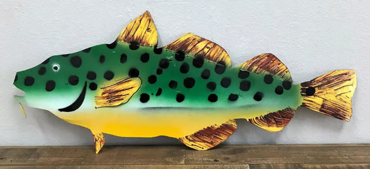 Fish 10" H x 24" L