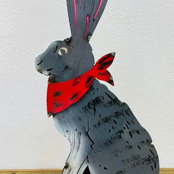 Hare 24.5" H x 12" L x 8.5 W (base)