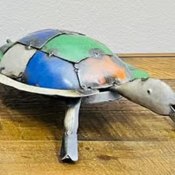 Oil Drum Turtle SM - 4.5" H x 12.5" L x 8" W