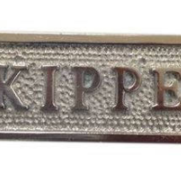 Chrome Skipper Sign 6" L x 1.5" W x 1" H