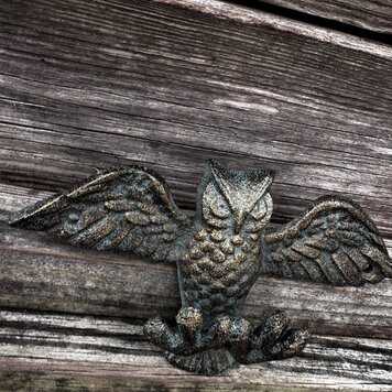 Owl Letter/Phone Holder 7" X 1.5" X 4"