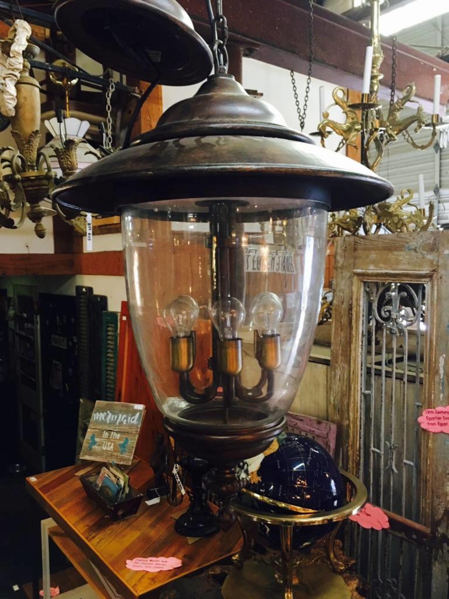 Large 6 Light Brown Robers Chandelier Large 6 Light Brown Robers Chandelier