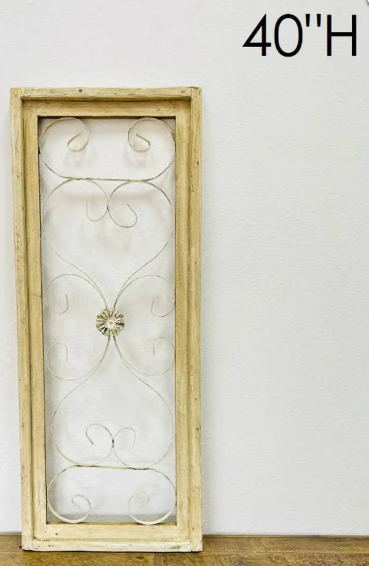 White Rhodes Wood Window