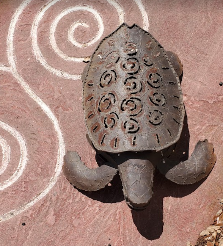 Rustic Handmade Tin Turtle