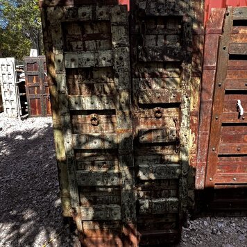 Salvaged Solid Wood Indian Door 45" X 82" OSD30