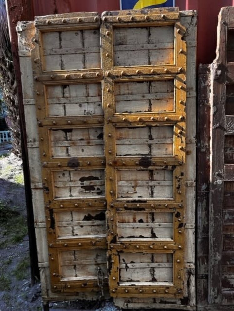 Salvaged Solid Wood Indian Door 43" X 81.5" OSD21