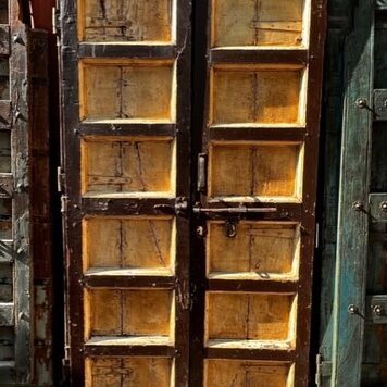 Salvaged Solid Wood Indian Door 42" X 80" OSD19