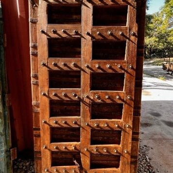 Salvaged Solid Wood Indian Door 44.5" X 80" OSD17