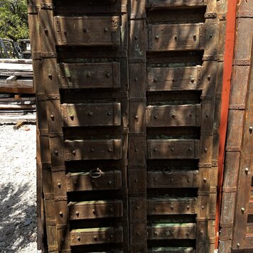 Salvaged Solid Wood Indian Door 44" X  81"  OSD5