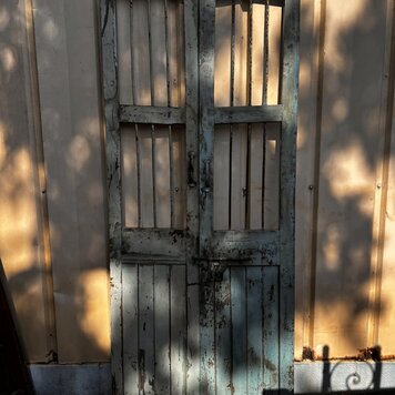 Indian Security Door Set 31 1/2" X 74" WH32