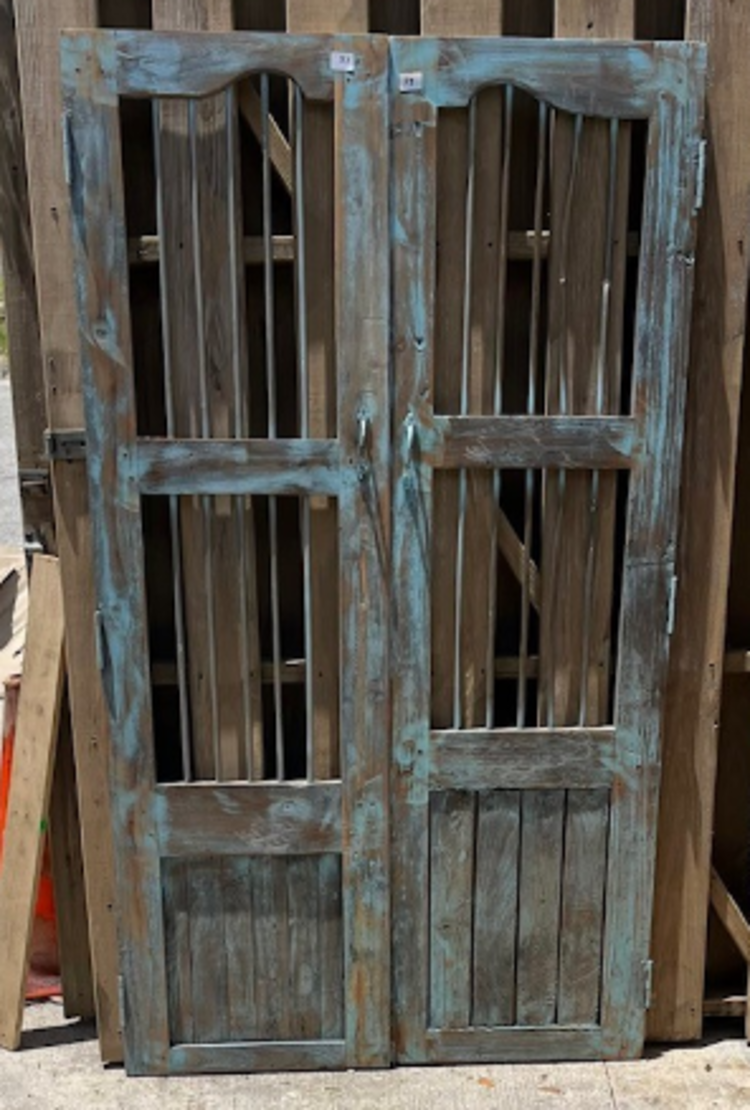 Indian Security Door Set 43" x 74" CNTR D15