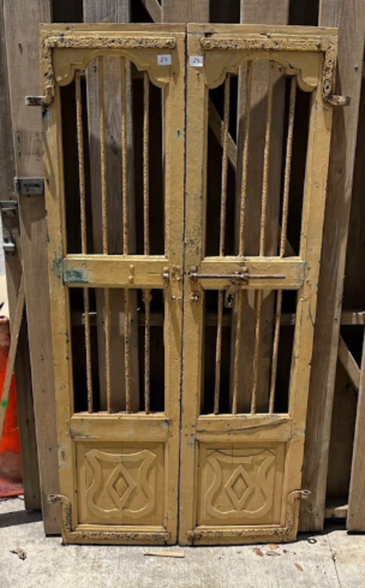 Indian Security Door Set 34" X 65.5"  CNTR B18