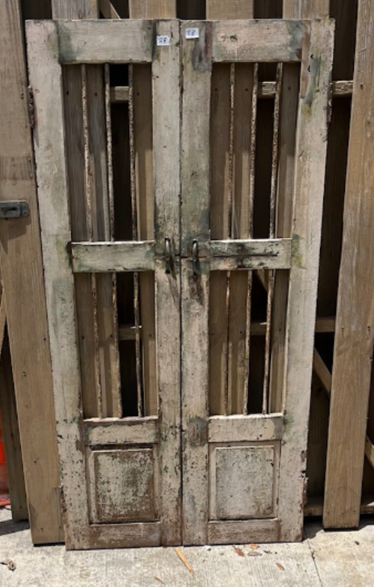 Indian Security Door Set 35.5" X 69"  CNTR B17