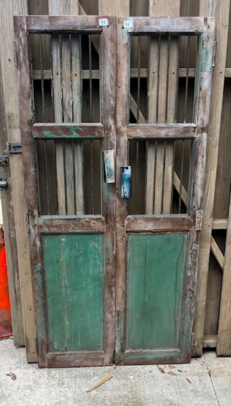 Indian Security Door Set 35.5" X 70.5"  CNTR B16