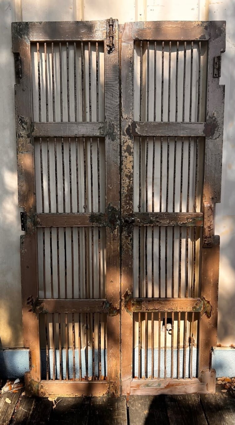 Indian Security Door Set 41 1/4" X 76 1/4" WH1