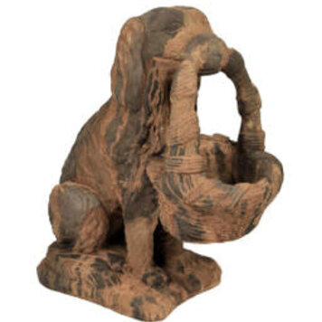 Lg Dog with Basket PNT