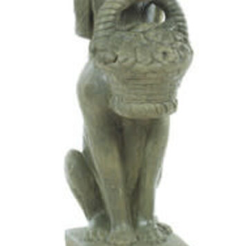 Dog w/Basket in Mouth-Pnt