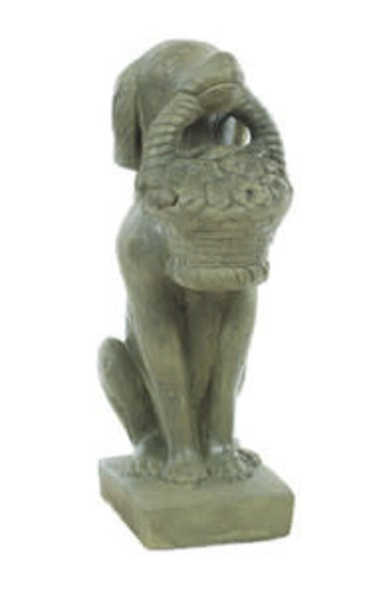 Dog w/Basket in Mouth-Pnt