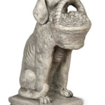 Jr Dog with Basket Pnt