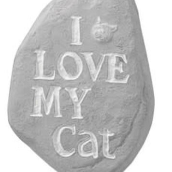 Love My Cat Stone Pnt